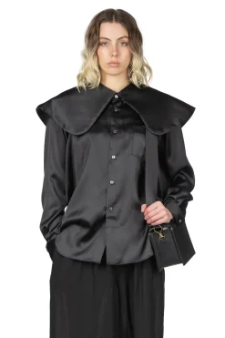 Fashion Comme Des Garcons Comme Des Garcons Polyester Satin Blouse