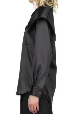 Fashion Comme Des Garcons Comme Des Garcons Polyester Satin Blouse