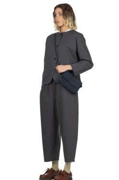 Clearance Nachukara Ponte No Collar Jacket - Charcoal