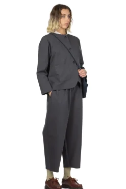 Clearance Nachukara Ponte No Collar Jacket - Charcoal