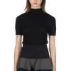 Fashion CFCL Portrait Short Sleeve Top - Black