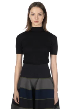 Fashion CFCL Portrait Short Sleeve Top - Black