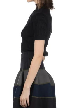 Fashion CFCL Portrait Short Sleeve Top - Black