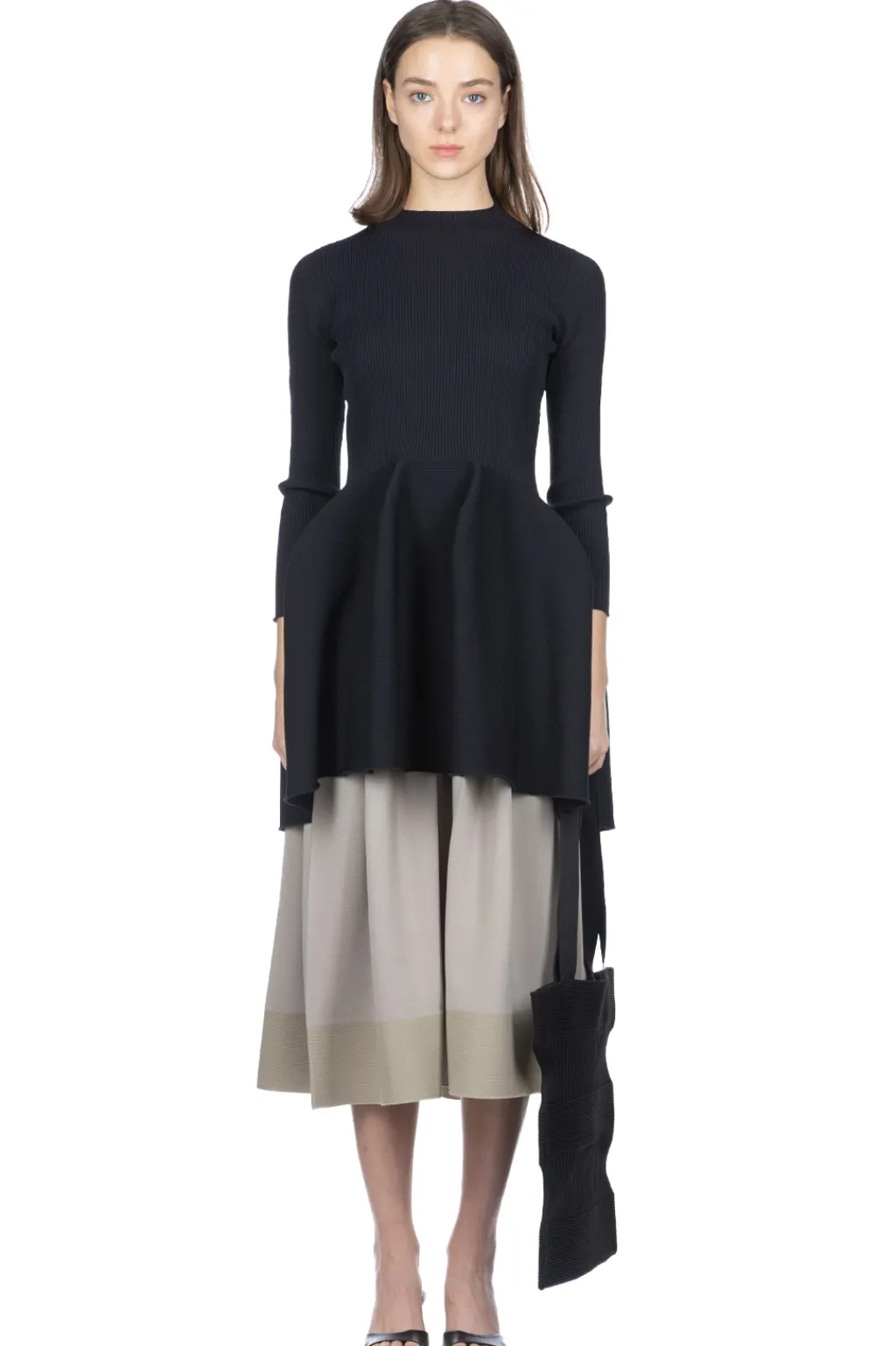 Best CFCL Pottery Long Sleeve Mini Dress - Black