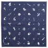 Hot Engineered Garments Printed Bandana - Navy Novelty