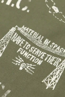 Fashion Engineered Garments Printed Bandana - Olive NY