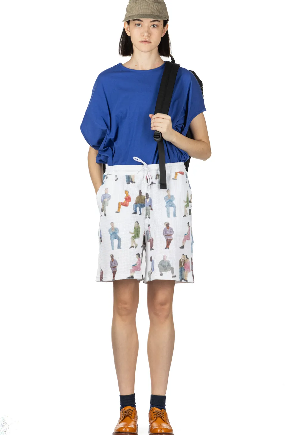 Fashion JW Anderson Printed Waffle Short