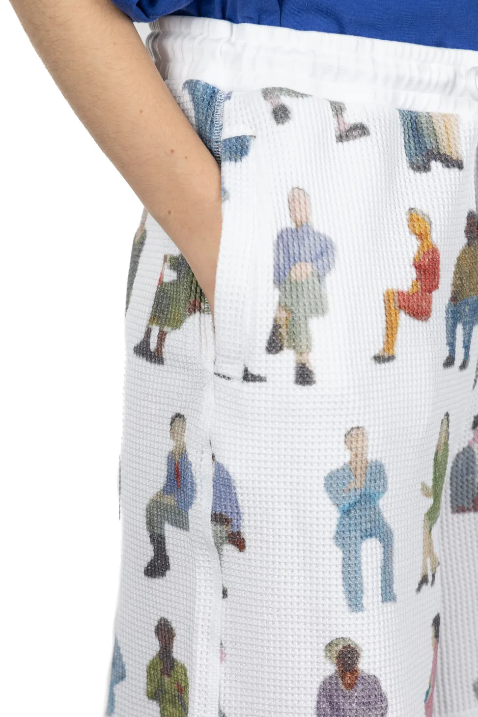 Fashion JW Anderson Printed Waffle Short
