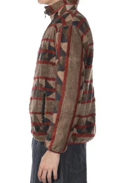 Online Kapital PUEBLO Stripe Fleece Zip Blouson