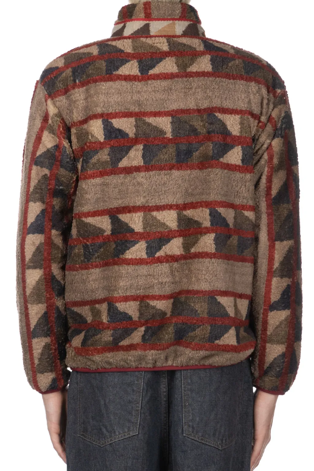 Online Kapital PUEBLO Stripe Fleece Zip Blouson