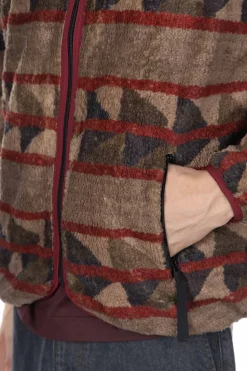 Online Kapital PUEBLO Stripe Fleece Zip Blouson