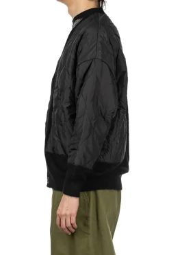 Hot SOFTHYPHEN Quilting Mix Mohair Cardigan - Black