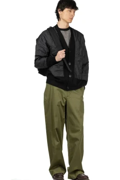Hot SOFTHYPHEN Quilting Mix Mohair Cardigan - Black