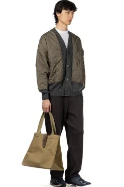 Clearance SOFTHYPHEN Quilting Mix Mohair Cardigan - Grey