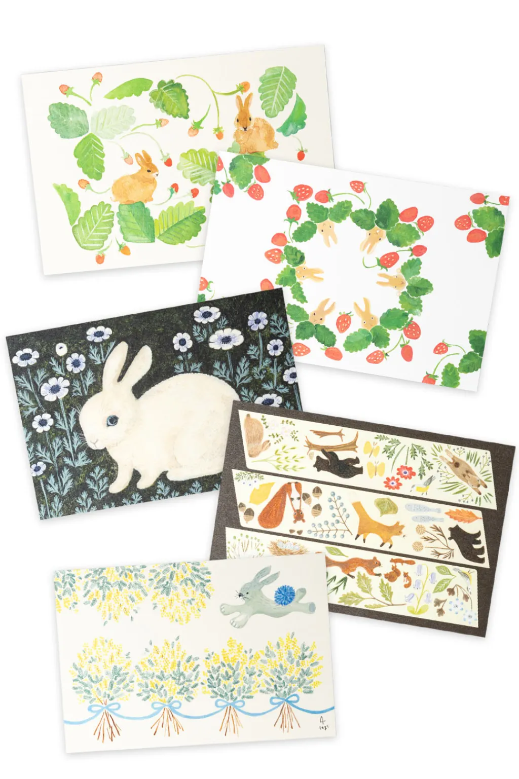 Online Mino Washi Rabbit Post Card - 5 choices