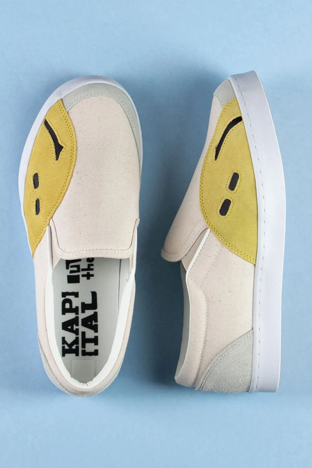 New Kapital Rain Smile Slip On - Natural