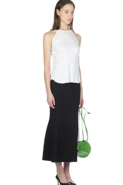 Sale Mame Kurogouchi Random Ribbed Cotton Sleeve Top - White