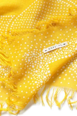 Clearance Kapital Rayon Dot Fringe Stole (MARIA Embroidery)
