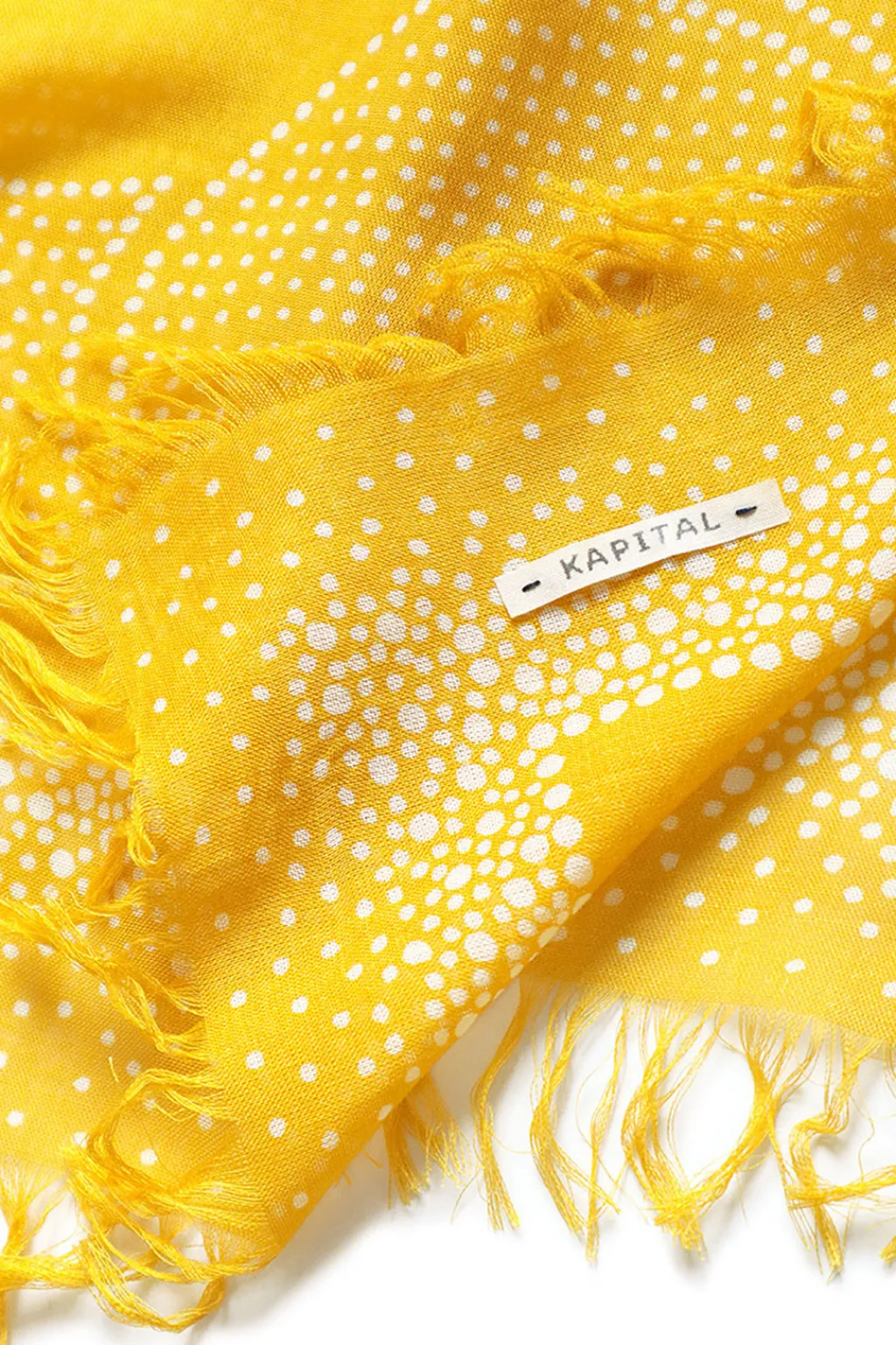 Best Kapital Rayon Dot Fringe Stole (MARIA Embroidery)