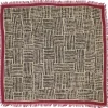 Outlet Kapital Rayon Fringe Stole (HACKSAW-BLOCK) - 3 Color Choices