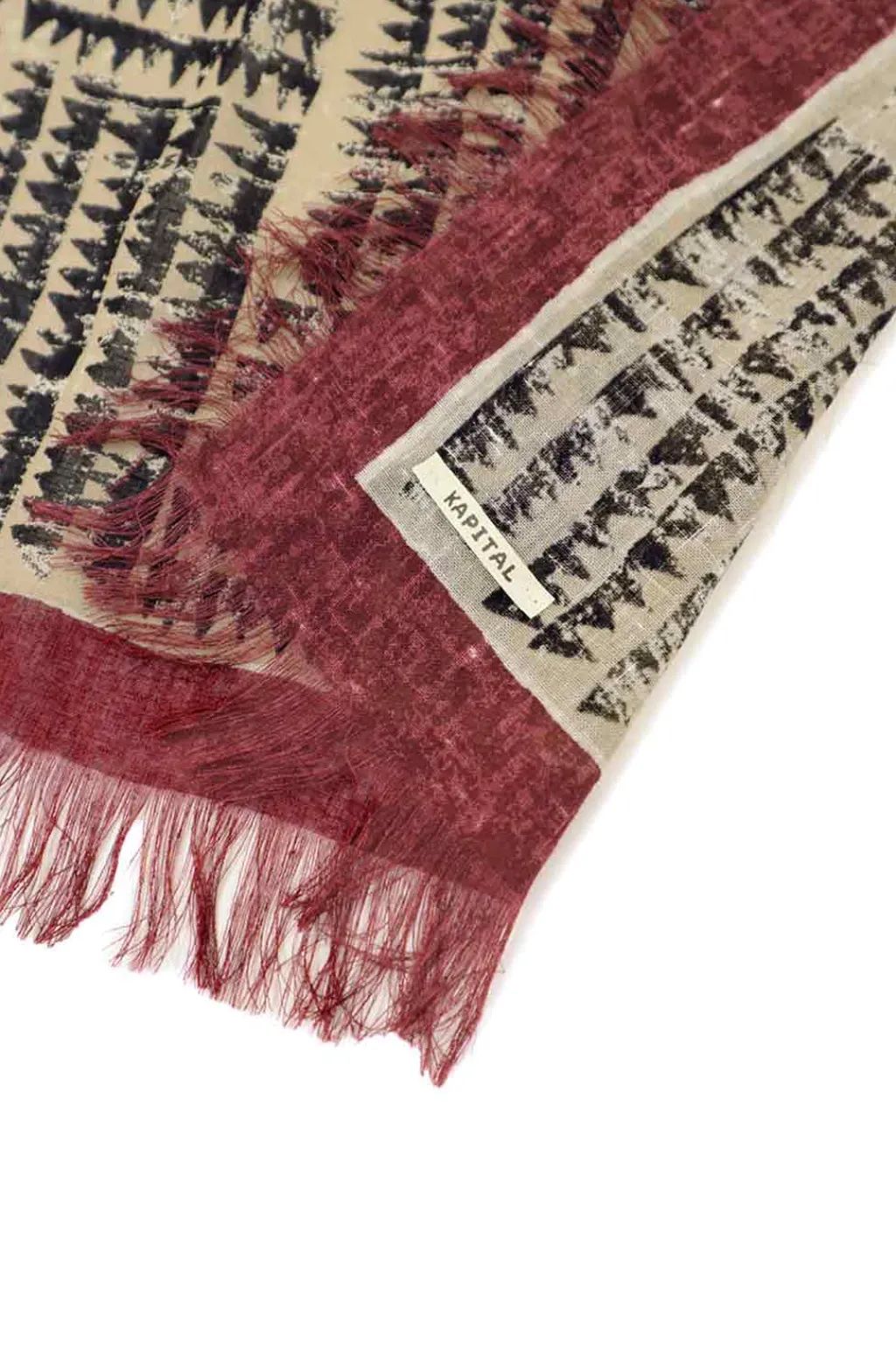 Outlet Kapital Rayon Fringe Stole (HACKSAW-BLOCK) - 3 Color Choices