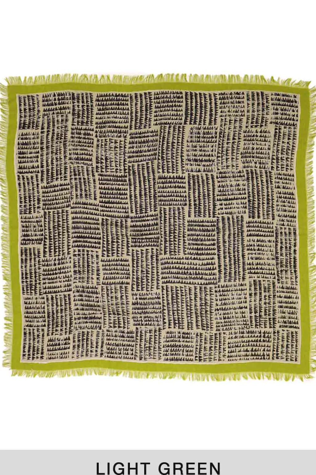 Outlet Kapital Rayon Fringe Stole (HACKSAW-BLOCK) - 3 Color Choices