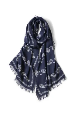 Sale Kapital Rayon Fringe Stole (PECOS Paisley) - 2 Colors