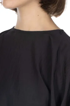 Outlet YLEVE Rayon-Poly Broad Blouse - Black