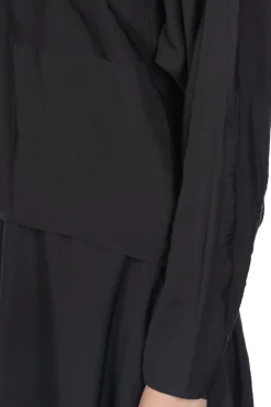 Outlet YLEVE Rayon-Poly Broad Blouse - Black