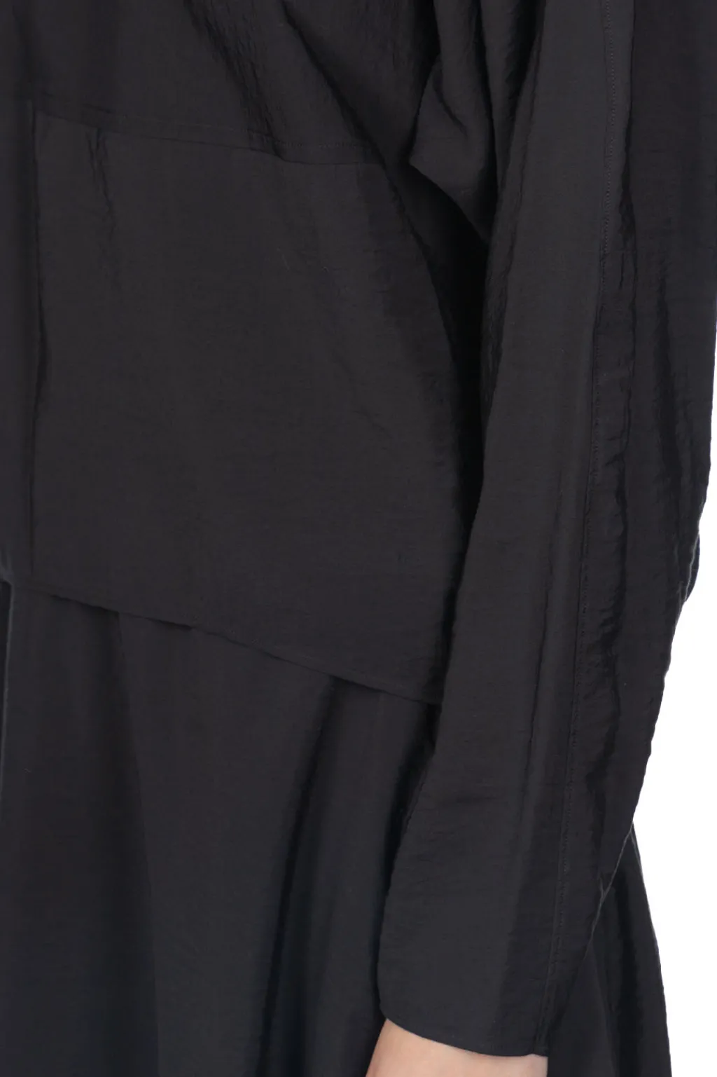 Outlet YLEVE Rayon-Poly Broad Blouse - Black