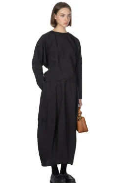Outlet YLEVE Rayon-Poly Broad Blouse - Black