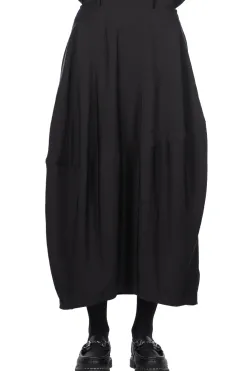 Discount YLEVE Rayon-Poly Broad Skirt - Black