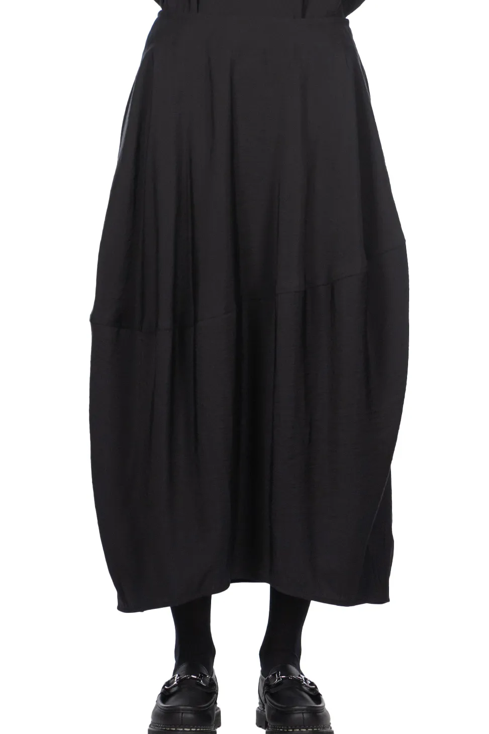 Discount YLEVE Rayon-Poly Broad Skirt - Black