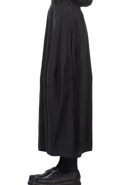 Discount YLEVE Rayon-Poly Broad Skirt - Black