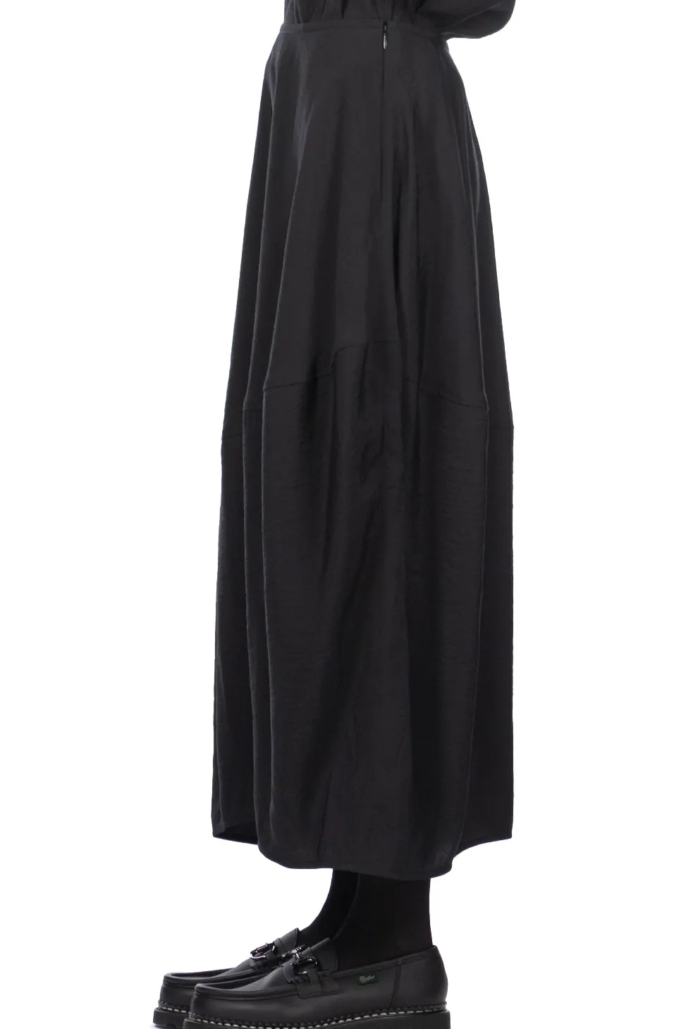 Discount YLEVE Rayon-Poly Broad Skirt - Black