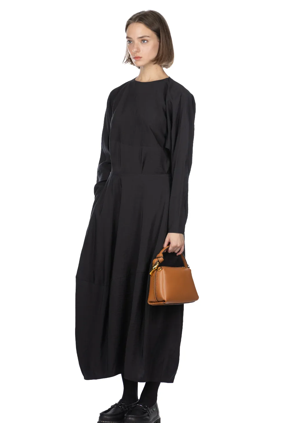 Discount YLEVE Rayon-Poly Broad Skirt - Black