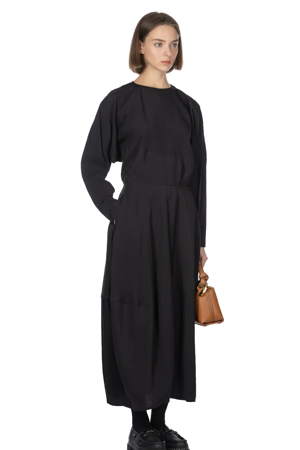 Discount YLEVE Rayon-Poly Broad Skirt - Black