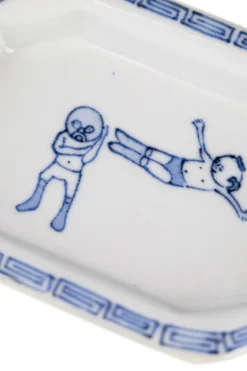 Hot Motif Ceramic and Art Rectangle Small Plate - Drop Kick