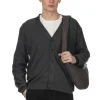 Discount LEMAIRE Relaxed Twisted Cardigan - Carbon