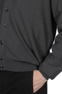 Discount LEMAIRE Relaxed Twisted Cardigan - Carbon