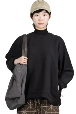 Clearance Kapital Reverse Fleece BIG Crew Sweater - Black