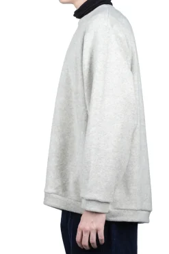 Online Kapital Reverse Fleece BIG Crew Sweater - Natural