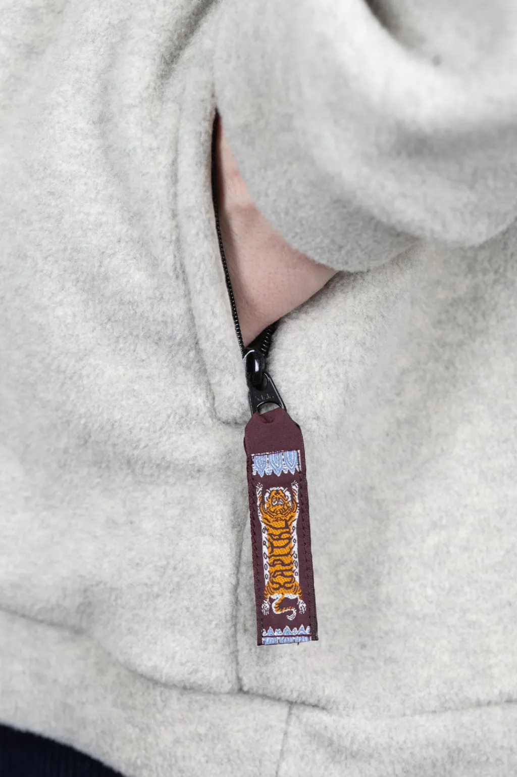 Online Kapital Reverse Fleece BIG Crew Sweater - Natural