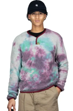 New Kapital Reverse Fleece Tie Dye Packed T (ASHBURY DYED) - Blue