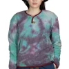Sale Kapital Reverse Fleece Tie Dye Packed T (ASHBURY DYED) - Blue