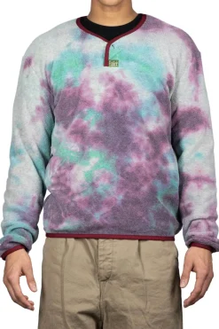 New Kapital Reverse Fleece Tie Dye Packed T (ASHBURY DYED) - Blue