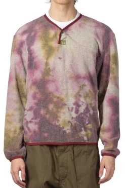 Hot Kapital Reverse Fleece Tie Dye Packed T (ASHBURY DYED) - Khaki