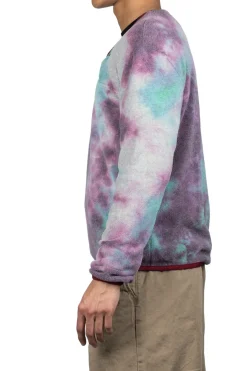 New Kapital Reverse Fleece Tie Dye Packed T (ASHBURY DYED) - Blue