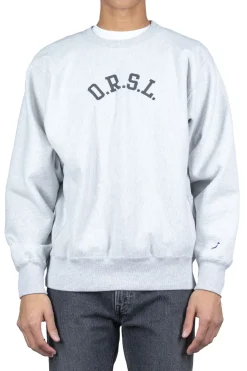 Clearance OrSlow Reverse Weave H. Weight Vintage Crew Sweat (ORSL)- Light Gray