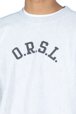 Clearance OrSlow Reverse Weave H. Weight Vintage Crew Sweat (ORSL)- Light Gray